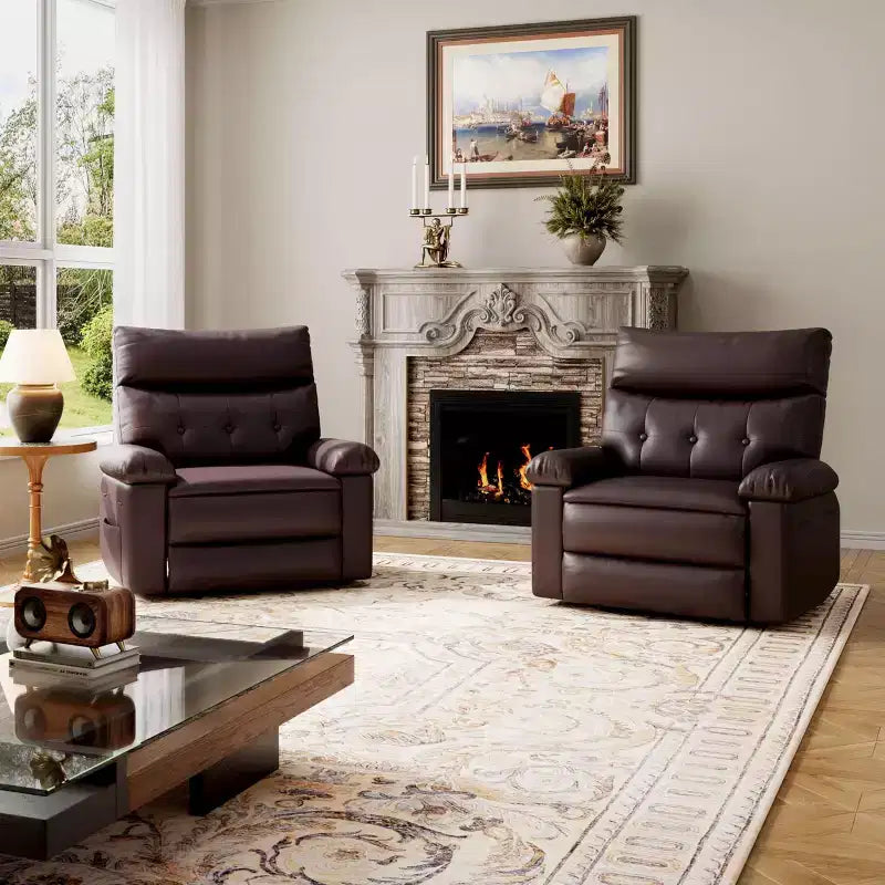 Manual Recliner Chair with Adjustable Backrest