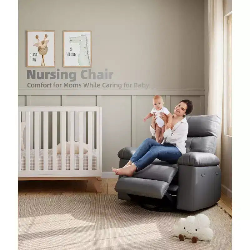 Manual Recliner Chair with Adjustable Backrest