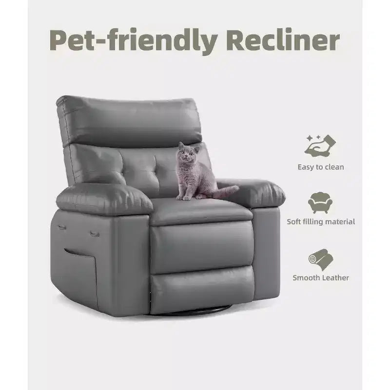 Manual Recliner Chair with Adjustable Backrest