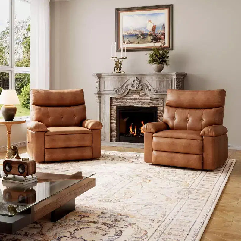 Manual Recliner Chair with Adjustable Backrest