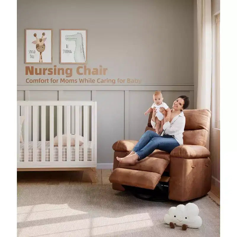 Manual Recliner Chair with Adjustable Backrest