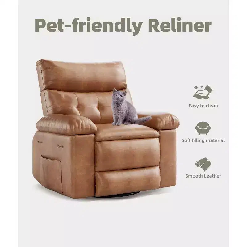 Manual Recliner Chair with Adjustable Backrest