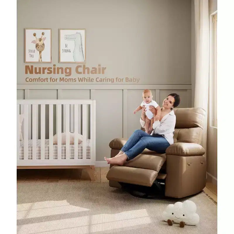 Manual Recliner Chair with Adjustable Backrest