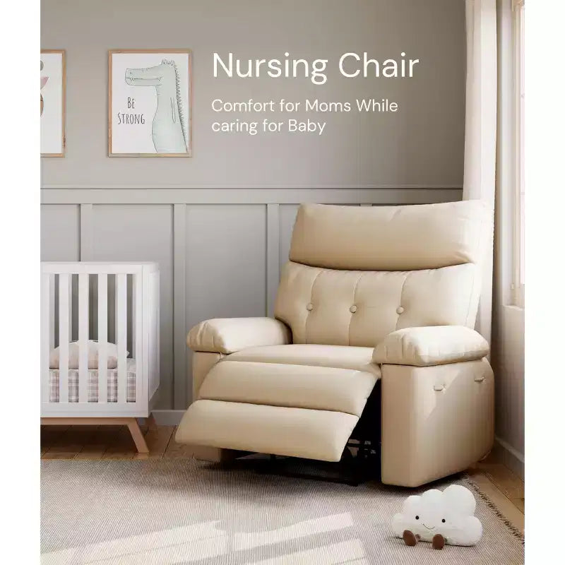 Manual Recliner Chair with Adjustable Backrest
