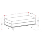 Tavolino/Pouf Rettangolare Grande Brixley