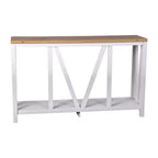 Consolle/Tavolo da divano in stile rustico moderno con ripiano inferiore