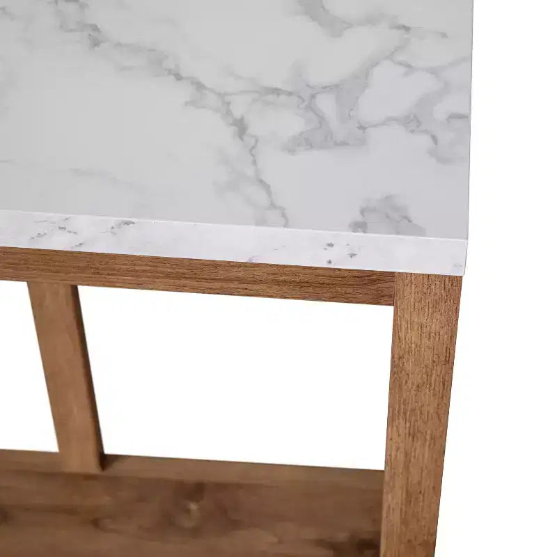 Modern Farmhouse Console Sofa Table with Lower Shelf