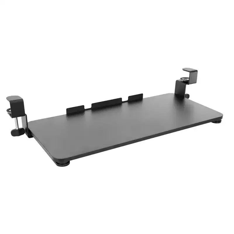 Clamp-On Under-Desk Keyboard Tray with Sliding Mouse Platform