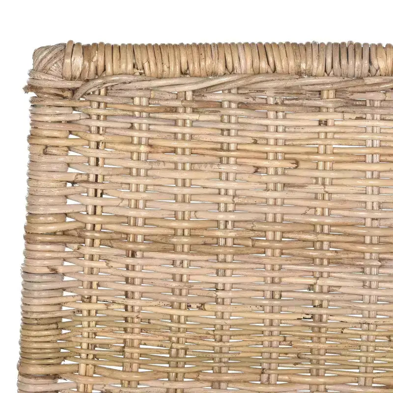 Rattan Armless Dining Chair, Set of 2 - Grey