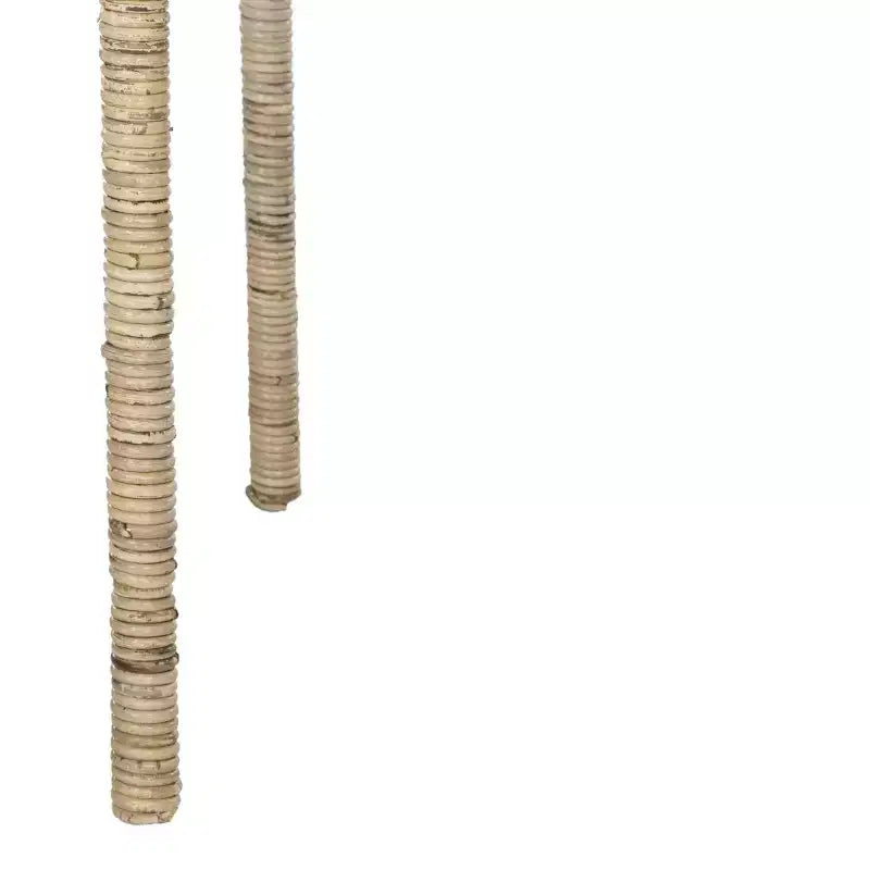 Rattan Armless Dining Chair, Set of 2 - Grey