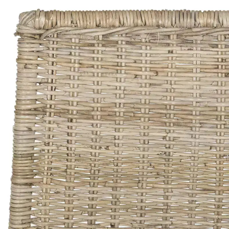 Rattan Armless Dining Chair, Set of 2 - Grey