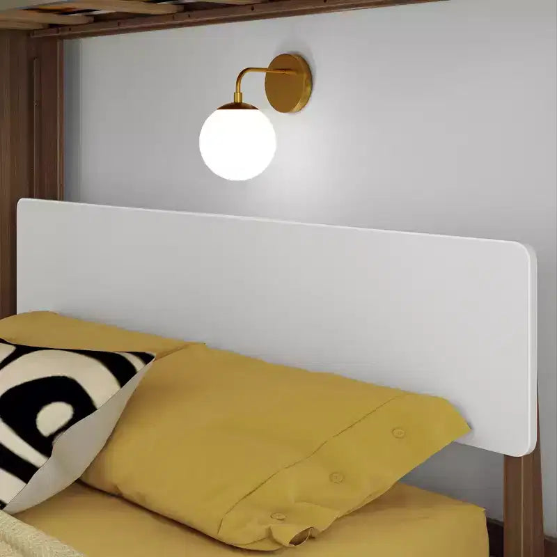Twin over Queen L-Shaped Bunk Bed with Solid Wood Frame